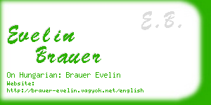 evelin brauer business card